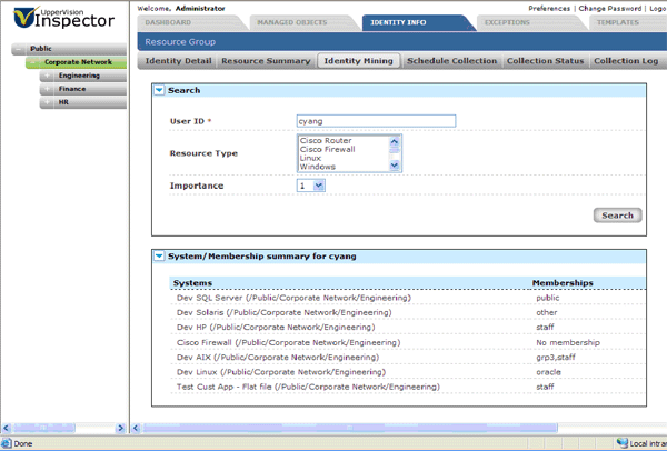 UpperVision Identity Data Miner